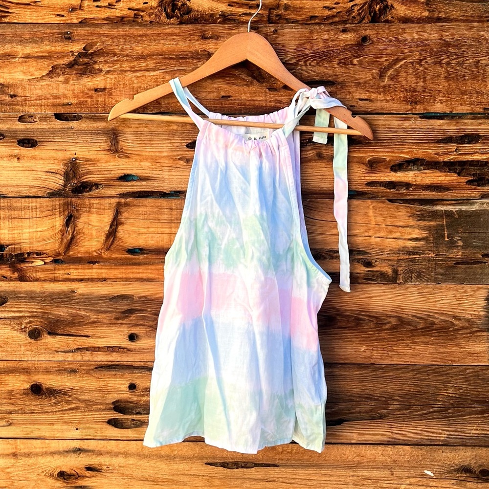 CLOTH & STONE | Anthropologie Tie-Dye Sleeveless Top M
